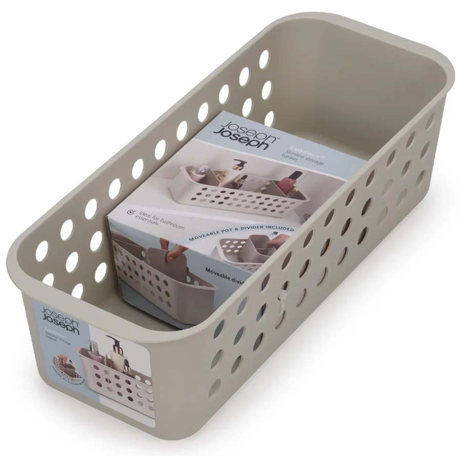 EasyStore Aufbewahrungskorb schmal ecru B16 x T40 x H13cm
