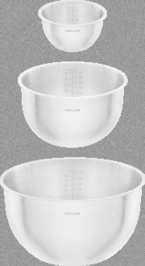 3tlg. Fresh & Save Bowls Schüssel Set Edelstahl
