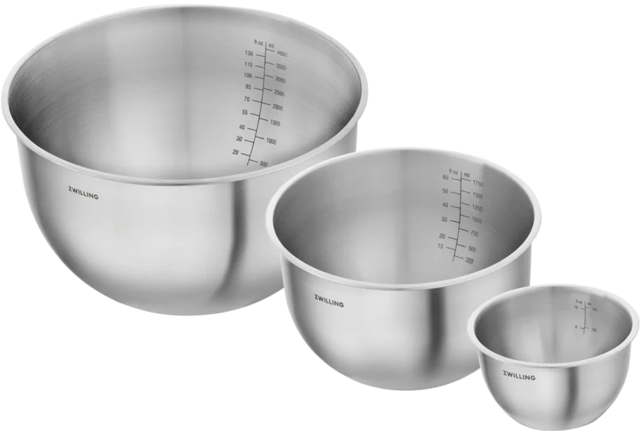 3tlg. Fresh & Save Bowls Schüssel Set Edelstahl