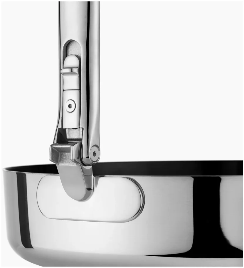 2er Set Space Steel Bratpfanne Klappgriff antihaft 24+28cm