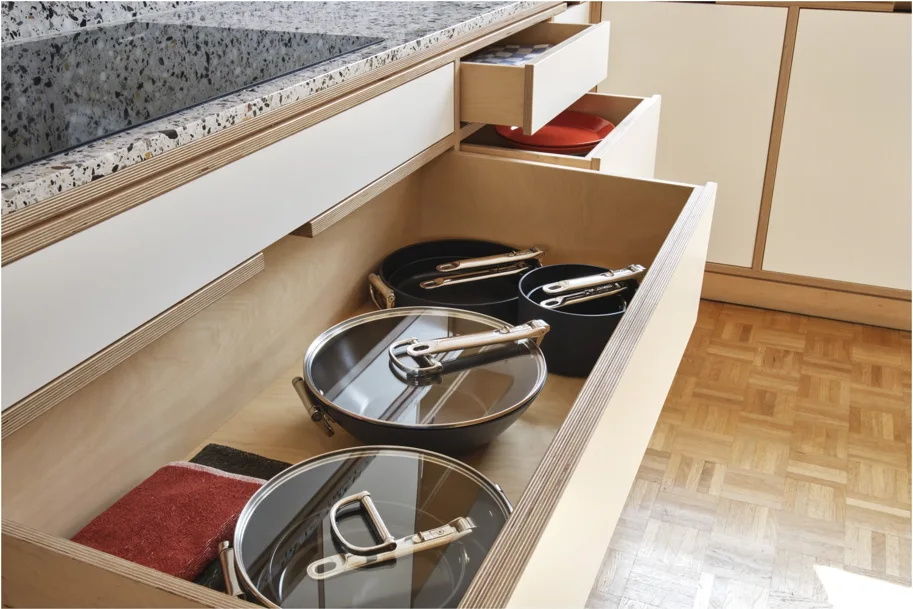 Space Wok D32cm Edelstahl mit Klappgriff und Deckel antihaft
