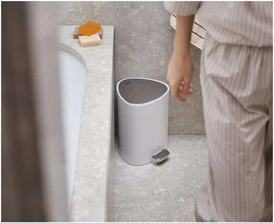 EasyStore 5L Badezimmereimer Weiss