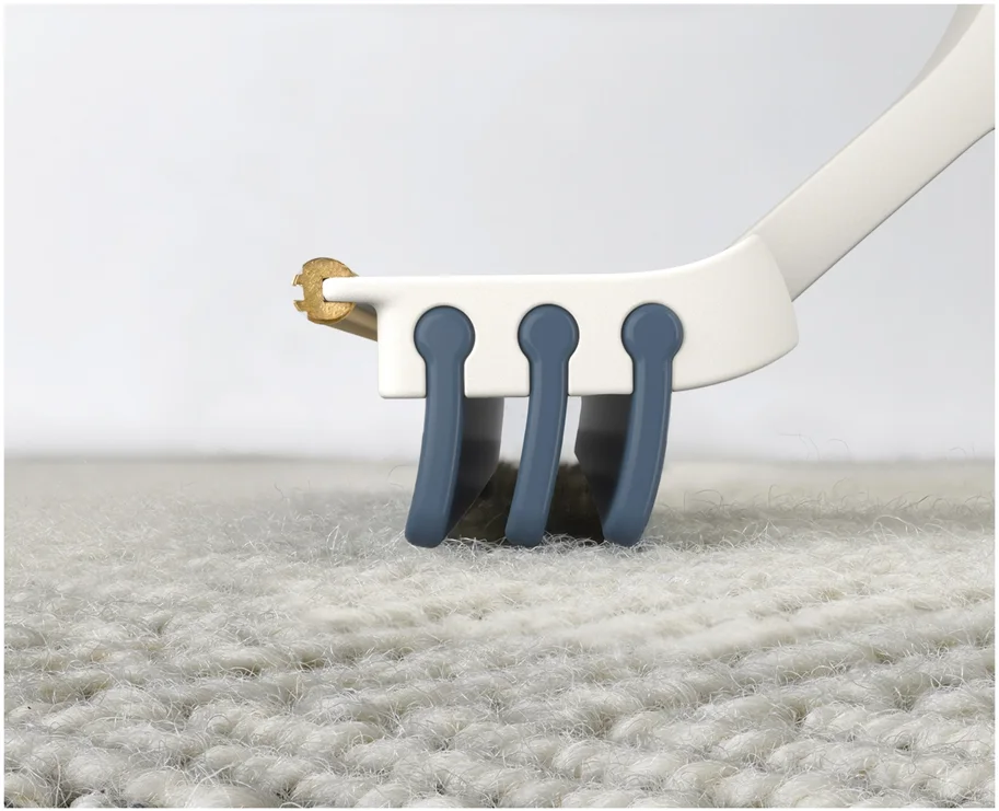 CleanTech 2-in-1 Teppich Reinigungsgadget hellgrau