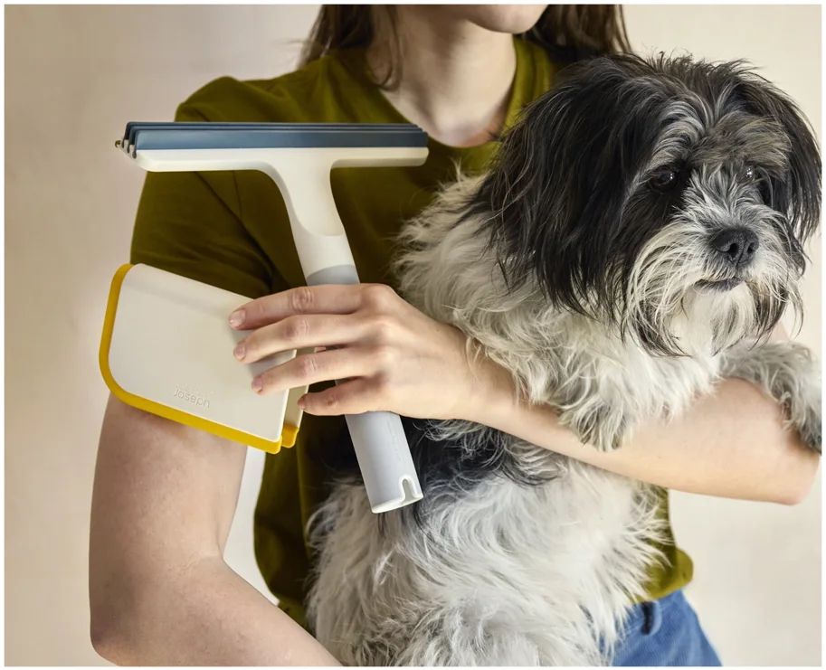 CleanTech 2-in-1 Teppich Reinigungsgadget hellgrau