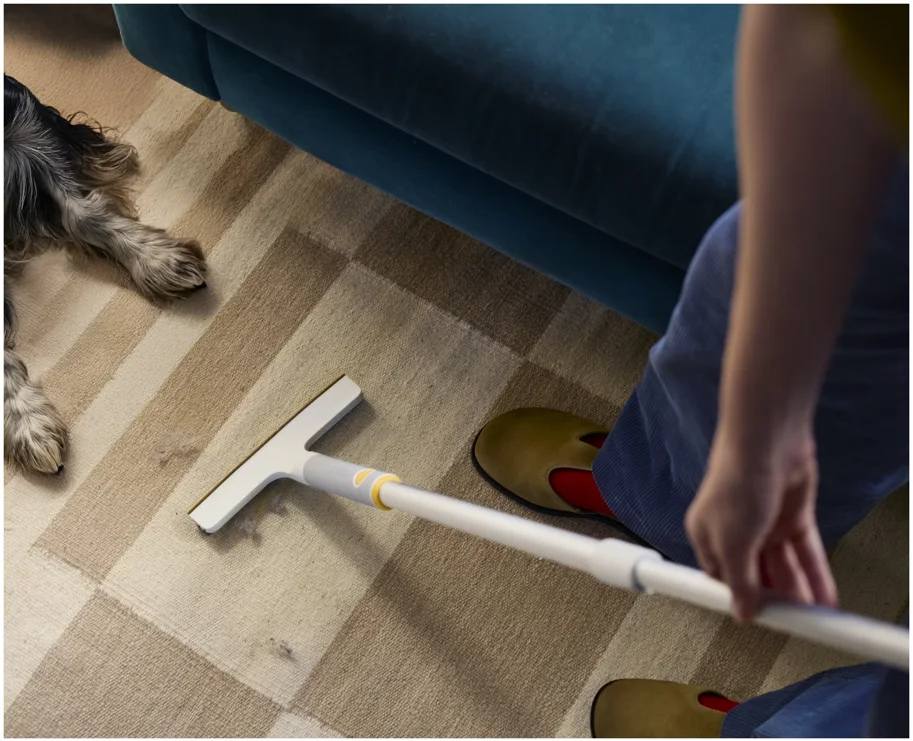 CleanTech 2-in-1 Teppich Reinigungsgadget hellgrau