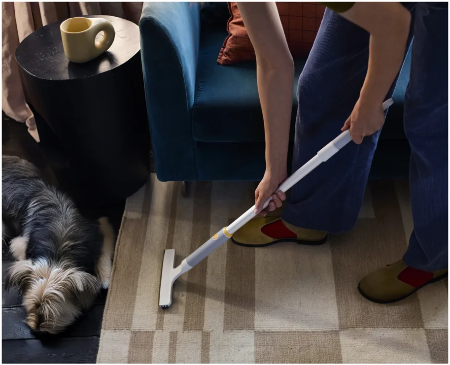 CleanTech 2-in-1 Teppich Reinigungsgadget hellgrau