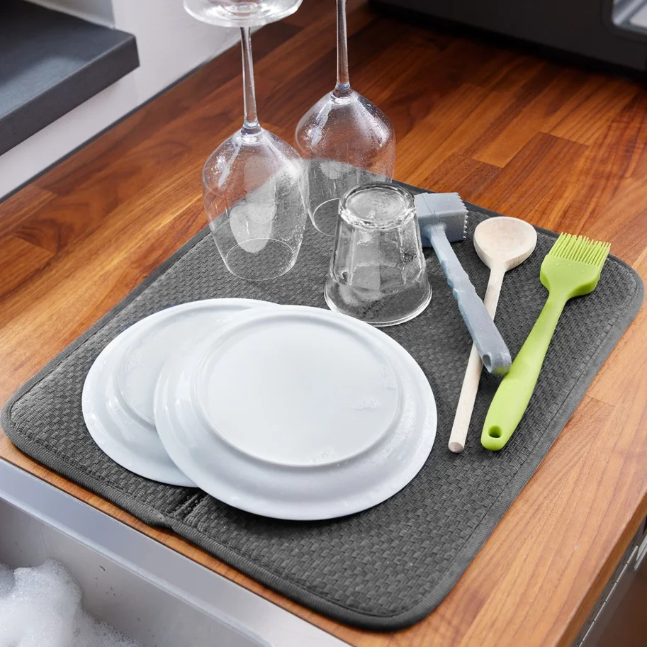 2er Set Abtropfmatten, textil