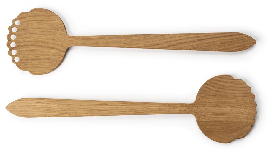Eiche Salatbesteck 32.5cm