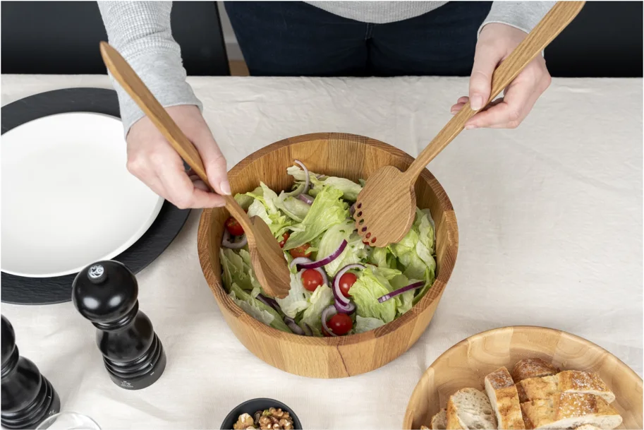 Eiche Salatbesteck 32.5cm