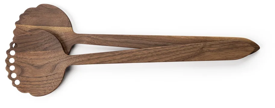 Walnuss Salatbesteck 32.5cm