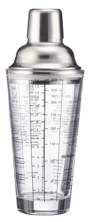 Cocktail Shaker Sam, Glas, 400ml