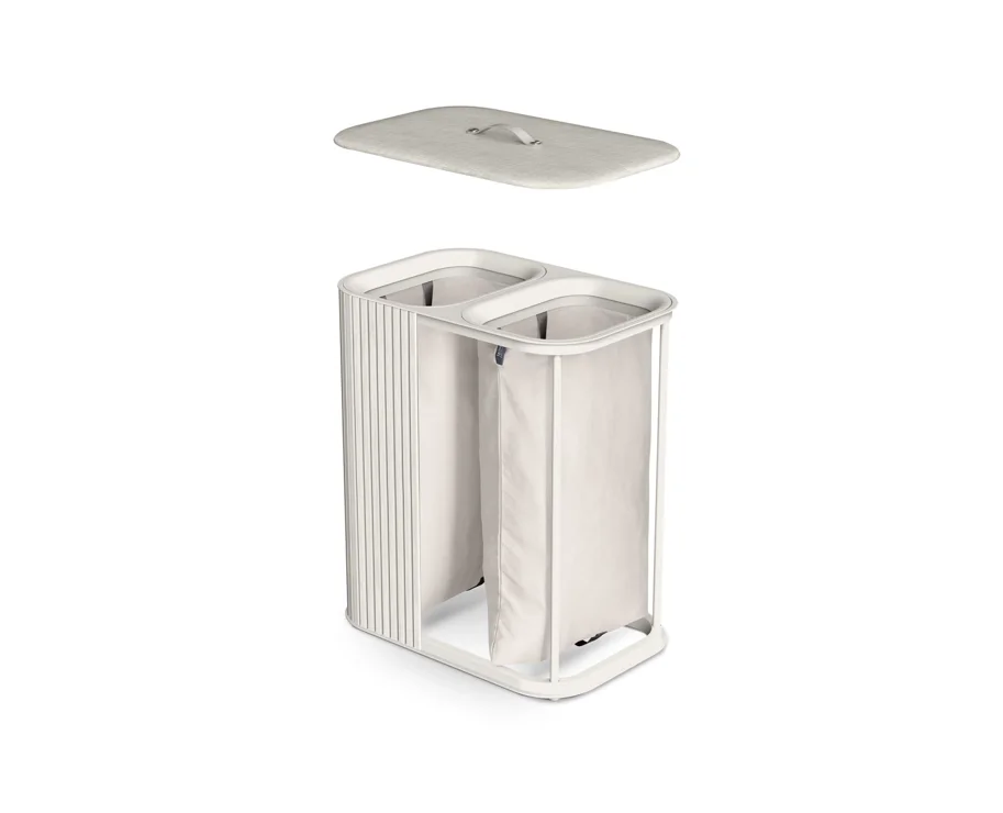 Tota Twin Luxe Wäschekorb 90l ecru