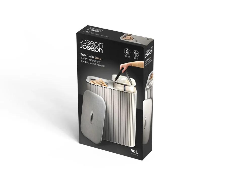 Tota Twin Luxe Wäschekorb 90l ecru