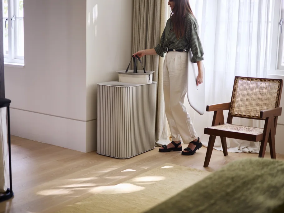 Tota Twin Luxe Wäschekorb 90l ecru