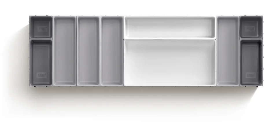 Blox Schubladenorganizer 10tlg aus recycl. Kunststoff