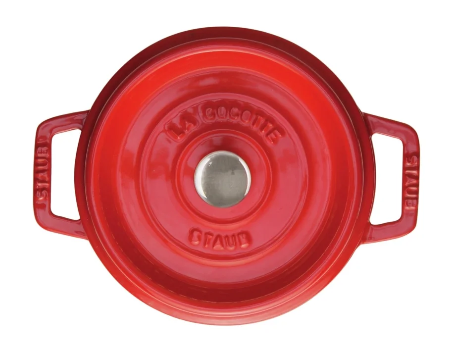 Cocotte 20cm, rund, Kirsch-Rot, Gusseisen 2.2l