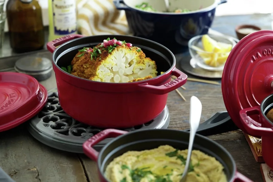 Cocotte 20cm, rund, Kirsch-Rot, Gusseisen 2.2l