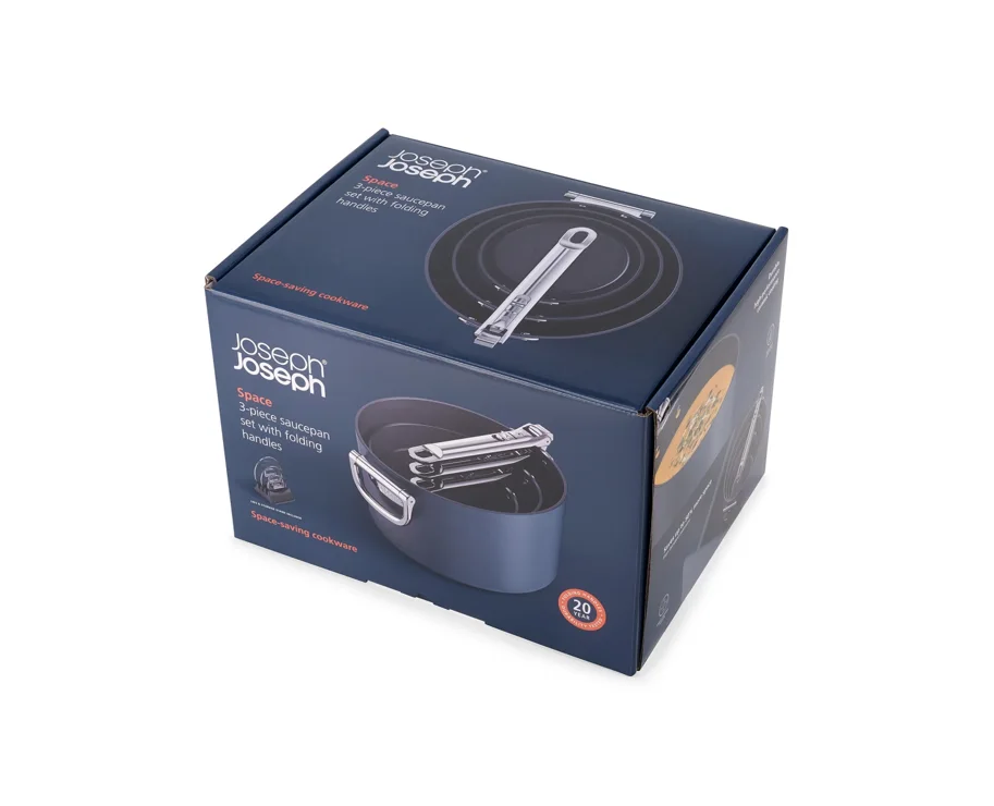 3er Set Space Kochset 15+19+23cm +Deckelhalter +2xSchutz