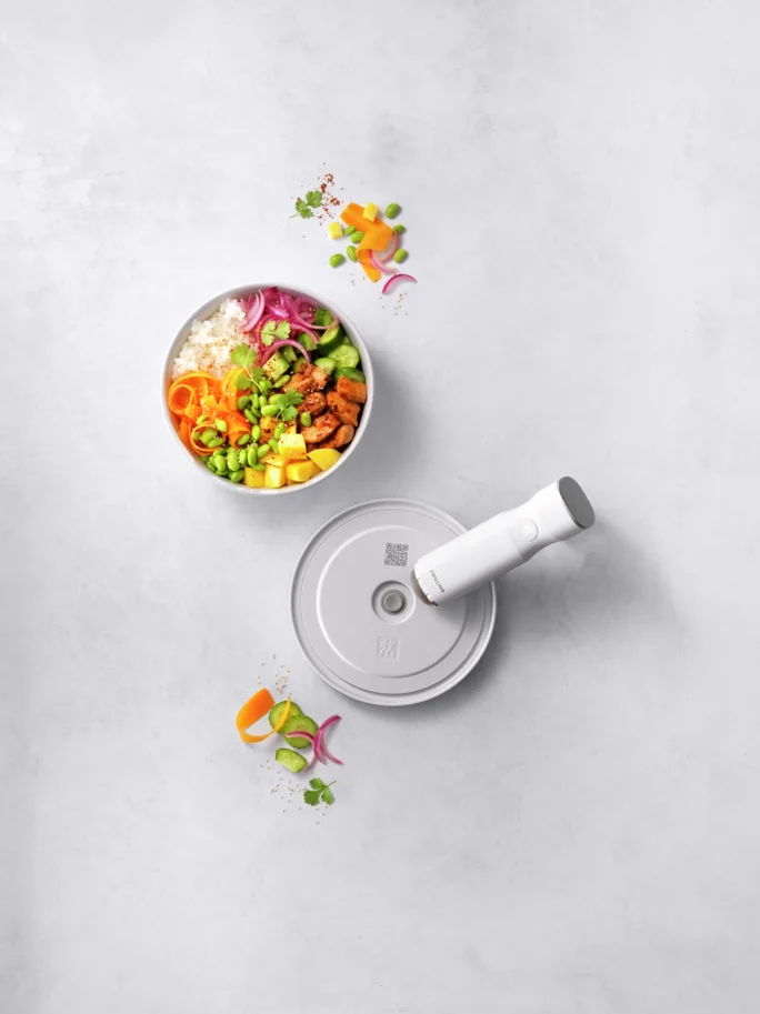 Fresh & Save Bowls Vakuumdeckel 18cm M, ABS, Weiss